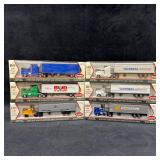 Lot of 6 Model Power HO 1:87 Diecast Tractor Trail