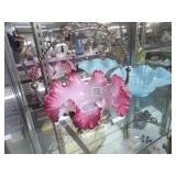 Victorian Silverplate and Satin gl. Bride's Basket