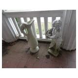 SEVERAL CEMENT STATUES