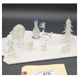 Miniatures glass animals