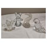 Glass Figurine Lot
