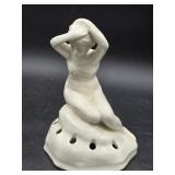 Ceramic Lady Flower Frog