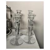 Glass candlestick lot