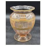 Pink Depression Glass Vase