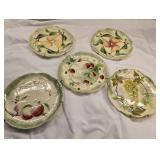 5 Majolica Choisey Le Roi Higgns Seiter Plates
