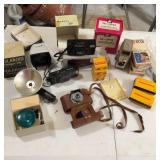 Vintage Camera Lot with supplies