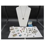 Assorted beads and jewelry