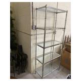 5 Tier Metal and Glass Shelf