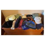 Hat, belts, scarves, and gloves