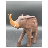 Hand carved Wood Elephant