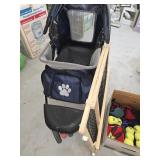 Pet stroller and supply lot