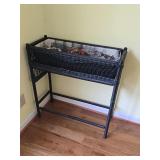 Faux Wicker planter, 29.5 x 11 x 30
