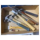 Box Lot of Hammers and Chisels