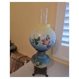 Hand painted oil lamp