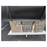 Carved Soapstone Bookends