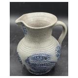 1986 Salt glazed pitcher signed by Bobby Coble