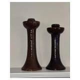 Jugtown Pottery candle holders