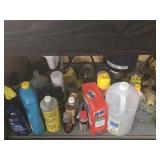 Cleaning supplies, contents of cabinet
