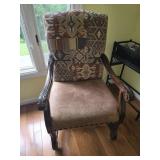 Carved Wood Armchair