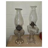 2 Antique Oil Lamps