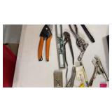 Small Tool Lot with Tool Box and Tools