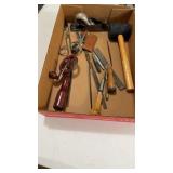 Box lot of older hand tools