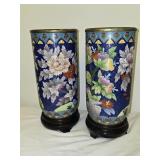 1960s Chinese Cloisonne Vases