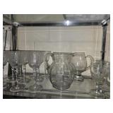 Crystal goblets and pitchers