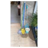 Dust Mops and Mop and Bucket