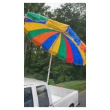 Colorful Beach Umbrella with Carry Bag
