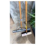 Deck Scrub Brush and Squeegee