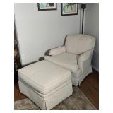 Broyhill Chair and matching ottoman