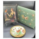 Needlepoint seat cover and more