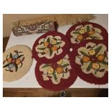 Needlework Rug and stool tops