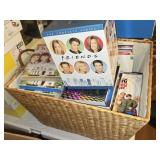 Basket of DVDs