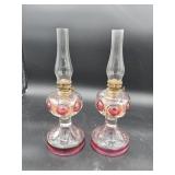 Small oil lamps set of 2