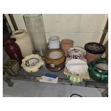 Assorted flower pot and vase lot