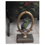 Cast iron parrot