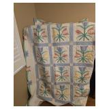 Vintage ARCH hand stitched quilt and blankets