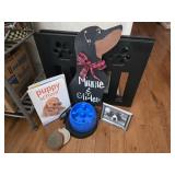 Dog gate and supplies