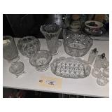 Glassware Lot one Vase with Fenton Sticker