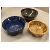 Handmade small stoneware bowls