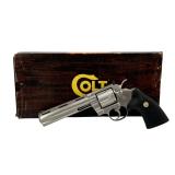 Colt Python .357 MAGNUM Combat Revolver in Box - Stainless Steel