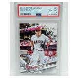 2017 Topps Holiday Mike Trout PSA 8