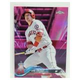 2018 Topps Chrome Pink Refractor Mike Trout #100