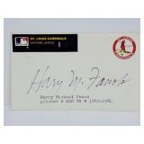 Harry Michael Fanok Autographed 3X5 Note Card