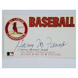 Harry Michael Fanok Autographed 3X5 Note Card