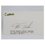 Steven Eugene (Steve) Swisher Autographed 3X5