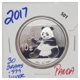2017 30G .999 Silver Panda Round 2017 30G .999 Silver Panda Round