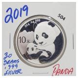 2019 30G .999 Silver Panda Round 2019 30G .999 Silver Panda Round